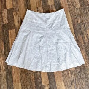 Chic White A-Line Skirt